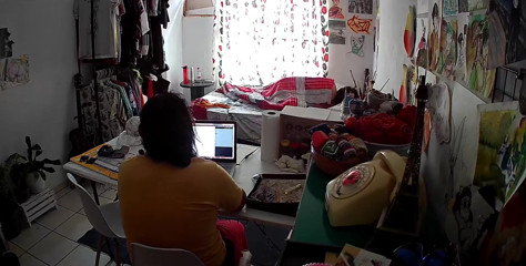 Stepfather on the Stepdaughter While Doing Homeoffice