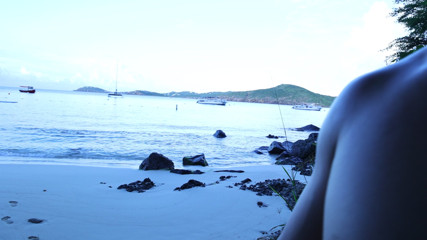 Morning Waves &amp; Muscle Craves: Oceanfront Strip Tease