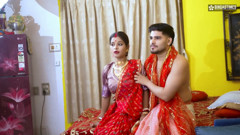 Newly Married Desi Young Wife Fucked by Her Jeth Infront of Her Husband That Turns Into Threesome Anal Fuck ( Hindi Audio )