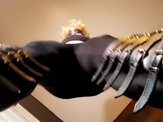 Solo Monster Drag Masturbation FTM Knee High Boots Orgasm