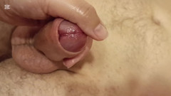 The penis is strongly massaged