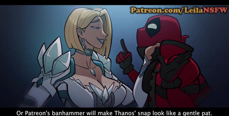 Deadpool Gets Naughty With His Harem Of Heroines