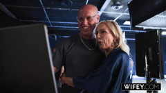 WIFEY Blonde MILF Bella Bare Gets Tag-Teamed By Two Massive BBCs While Hubby Cheers On