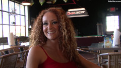 Sultry redhead gets picked up at the bar for a good night