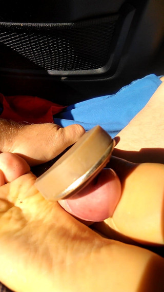 Footjob mule