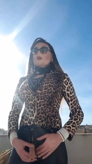 With Mask Outdoors