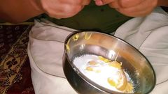 Bhabhi warms up by applying cream on her breast and cream on her pussy