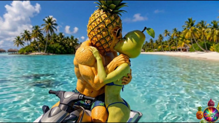 Episode 4 – Cute Pineapple Girl and Sweet Avocado Man Sharing Gentle Tropical Moments AI Hentai