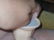 Pussy filled with Dildo Dick