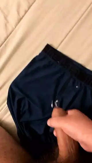 Pissing jacking off cumming