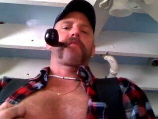 Redneck Daddy Pipe Smoke &amp; Nipple Play