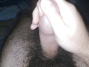 Masturbating with a smegma covered cock