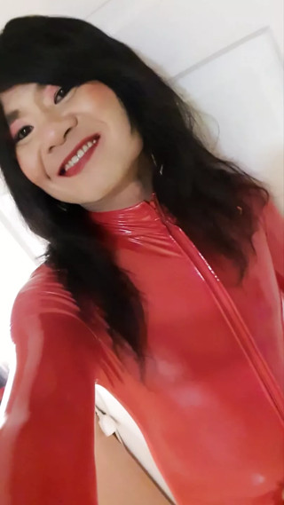 The Little Sissy in Red lack Outfit