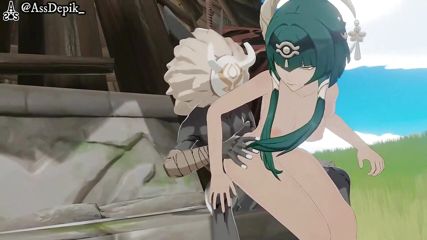 Genshin Impact Candace with Hilichurl Sex Hentai Mmd 3D Sea Green Hair Color Edit Smixix