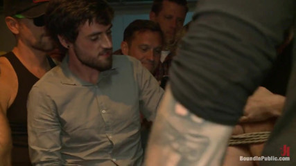 Ripped Stud with a Giant Cock Get Used in a Crowded Bar