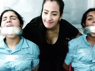 Latina Schoolgirls Massively Gagged