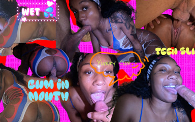 Sexy Ebony Teen Karma Gets Her Holes Stuffed