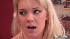Stud Butt Fucks The Horny Wife Heidi Mayne in Front of Her Cuck