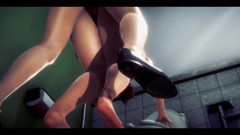 Hentai 3D Uncensored - Shien Sex in Toilet Part 2 - Japanese Asian Manga Anime Film Game Porn