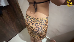 Desi Wife Was Left Wearing Foreign Clothes