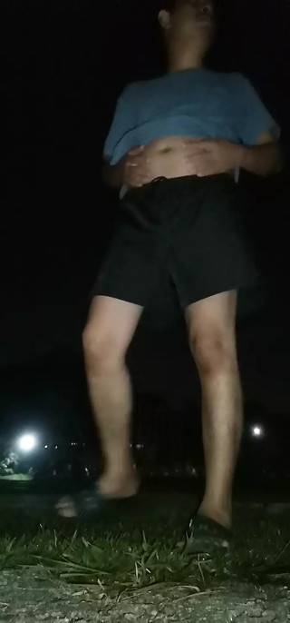 Outdoor naked and cumshot