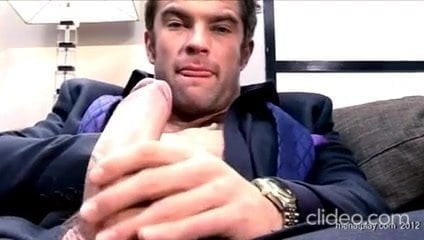 Handsome hairy muscled horny in his suit (DILF)