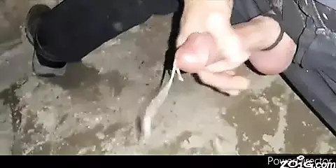 Masturbating