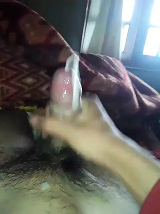 Hot cum shot in winter