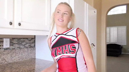 Blonde Cheerleader Layla Love On A Hard Cock