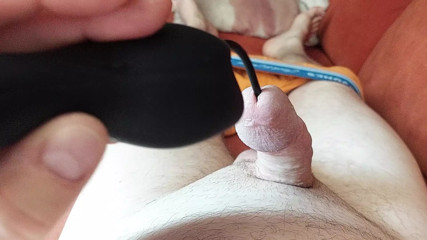 Testing my new dilator with Vibrations and cumshot