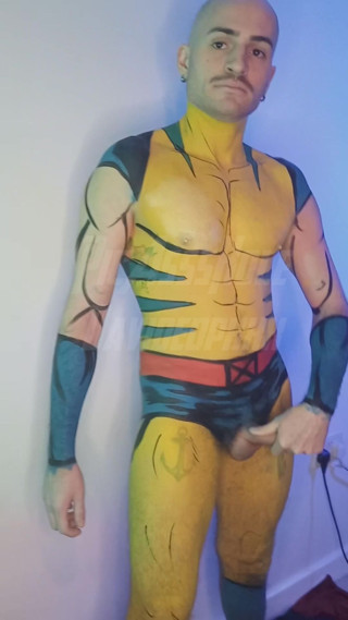 Wolverine Cosplay Getting Naked and Having Fun thumbnail
