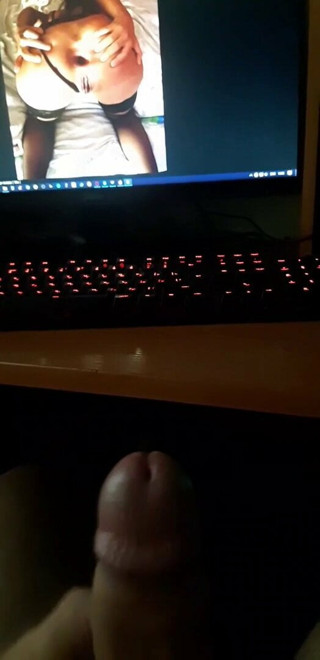 Just jerk my cock on slut