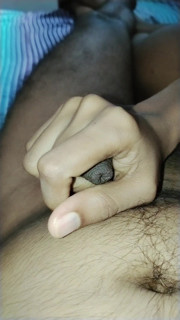 I just needed to cum on her ass! South Asian babe took my cock and helped me to release my cum on her ass.
