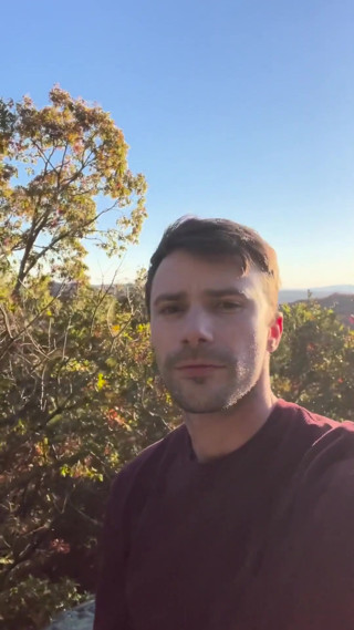Stroking My Penis at Sunset