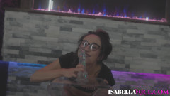 Lusty Latina Babe Isabella Nice Rides Huge Dildo On Cam