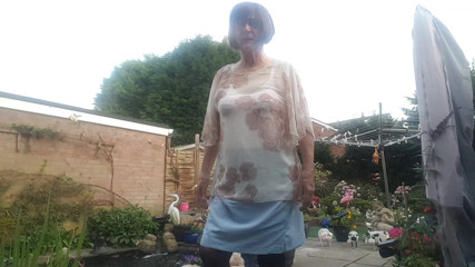 Dressed as a woman
