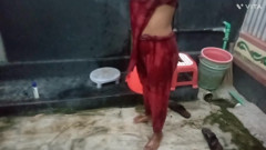 I was watching my stepbrother from above in a hot shower scene, but instead of getting angry, I let him cum inside my clumsy