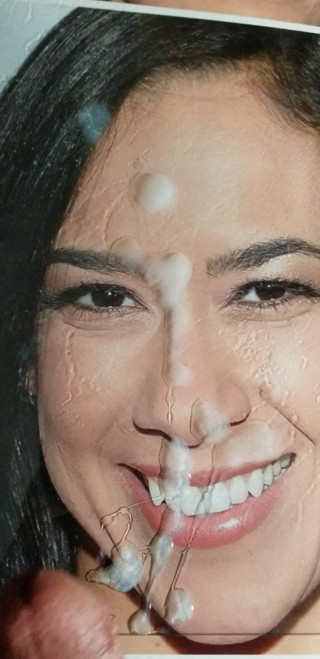 WWE AJ Lee Cum Tribute 17