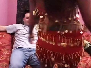 Fuck that hot belly dancer! Threesome anal fuck!