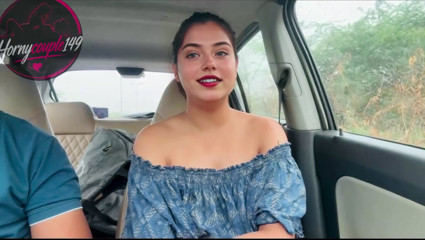 Indian Beautiful Stepsister Taken Outdoors and Fucked Hard When She Was Alone in the Car