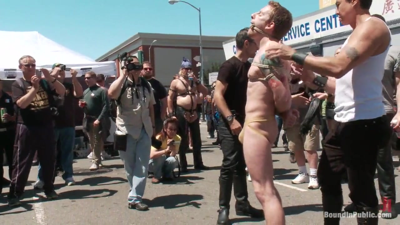 Cody Allen Bound in Public