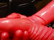 Today is it Red - Red Latex Gloves