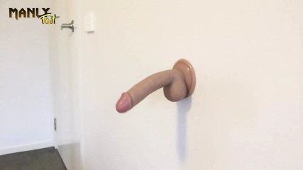 Can I Give You a Foot Job? - Realistic 6 Dick - No Lube Socked &amp; Raw Male Footjob - Manlyfoot