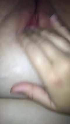 Friend playing with pussy