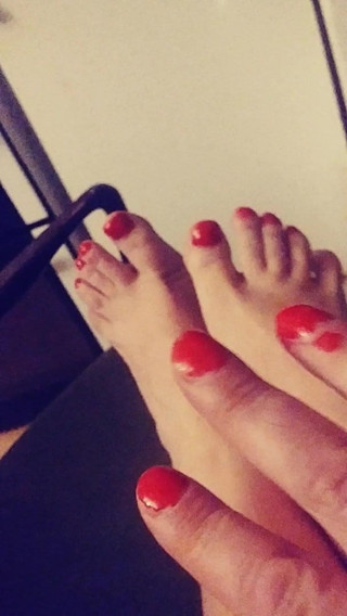 Sissy feet painted nails