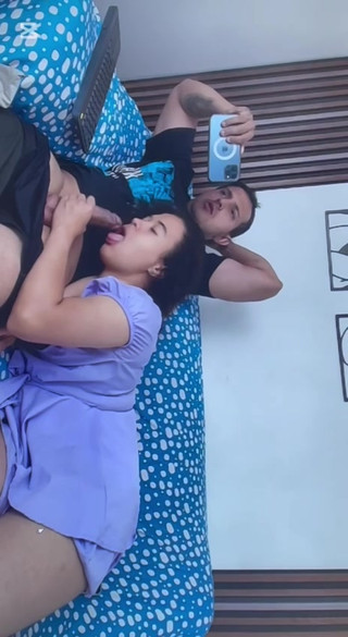 He sucks it very tasty