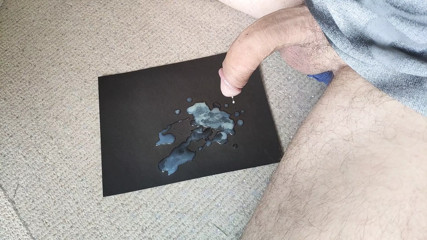Slapped the cum out of cock