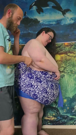 SSBBW Giant Fat Body Swim Suit with Help