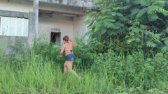 FUCK IN ABANDONED CONSTRUCTION WHEN HE WENT TO PEE