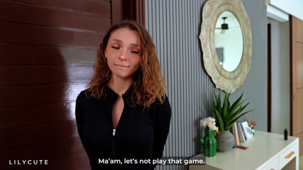 Delivery Girl Drops the Package Pays with Her Ass!